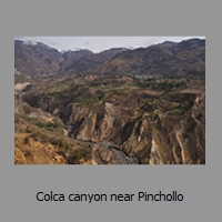 Colca canyon near Pinchollo